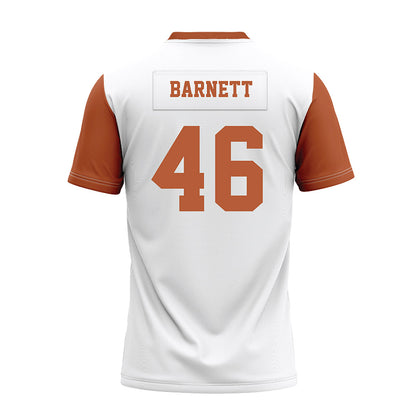 Texas - NCAA Football : Spencer Barnett - White Premium Football Jersey-1