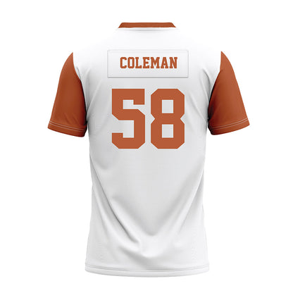 Texas - NCAA Football : Devin Coleman - White Premium Football Jersey-1