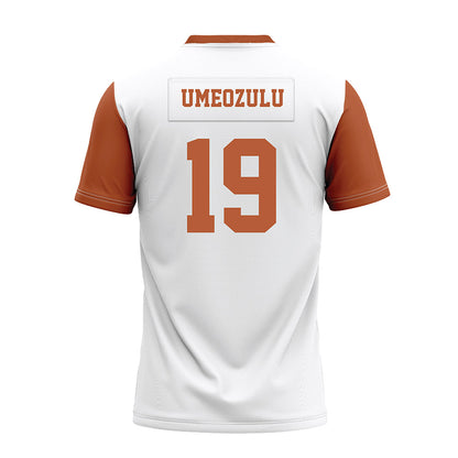 Texas - NCAA Football : Zina Umeozulu - White Premium Football Jersey-1