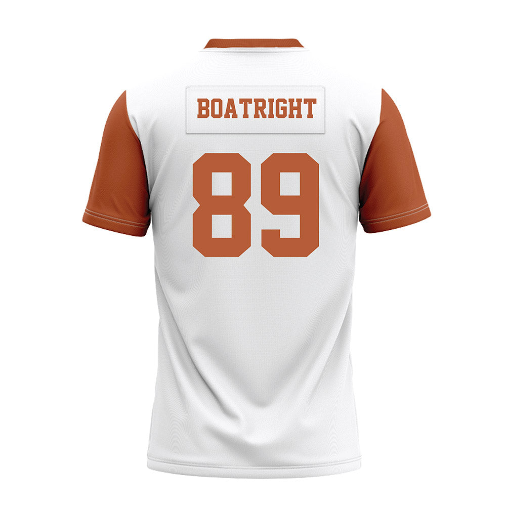 Texas - NCAA Football : Ty Boatright - White Premium Football Jersey-1