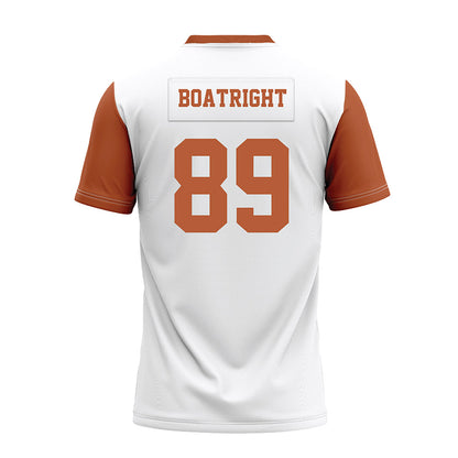 Texas - NCAA Football : Ty Boatright - White Premium Football Jersey-1
