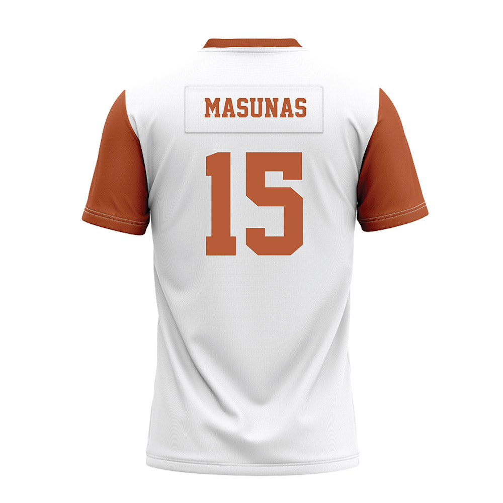 Texas - NCAA Football : Michael Masunas - White Premium Football Jersey-1
