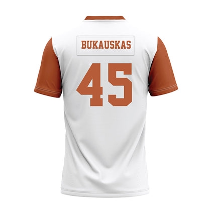 Texas - NCAA Football : Mikey Bukauskas - White Premium Football Jersey-1