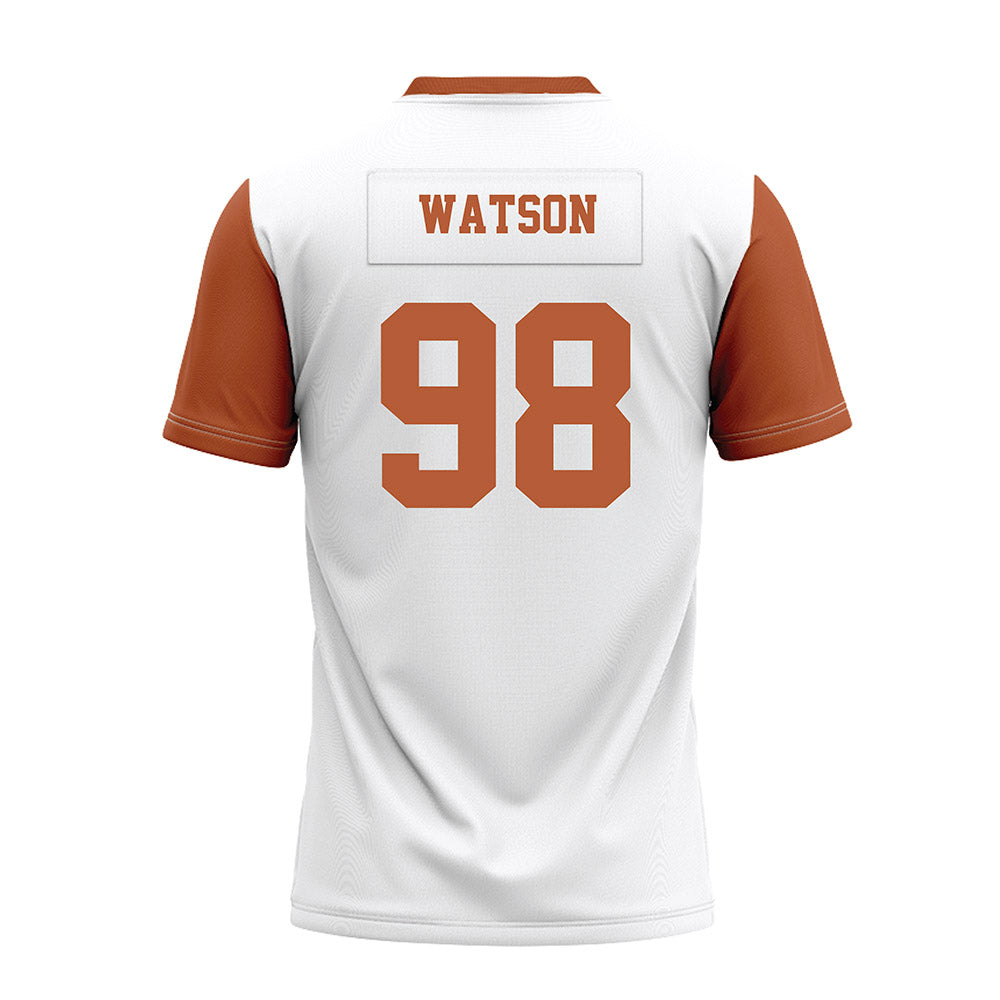 Texas - NCAA Football : Maraad Watson - White Premium Football Jersey-1