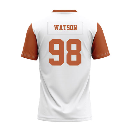 Texas - NCAA Football : Maraad Watson - White Premium Football Jersey-1