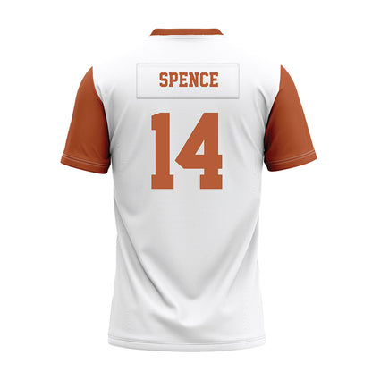 Texas - NCAA Football : Brad Spence - White Premium Football Jersey-1