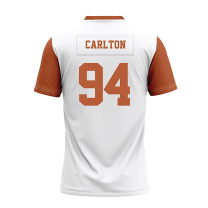 Texas - NCAA Football : JAMARION CARLTON - White Premium Football Jersey-1