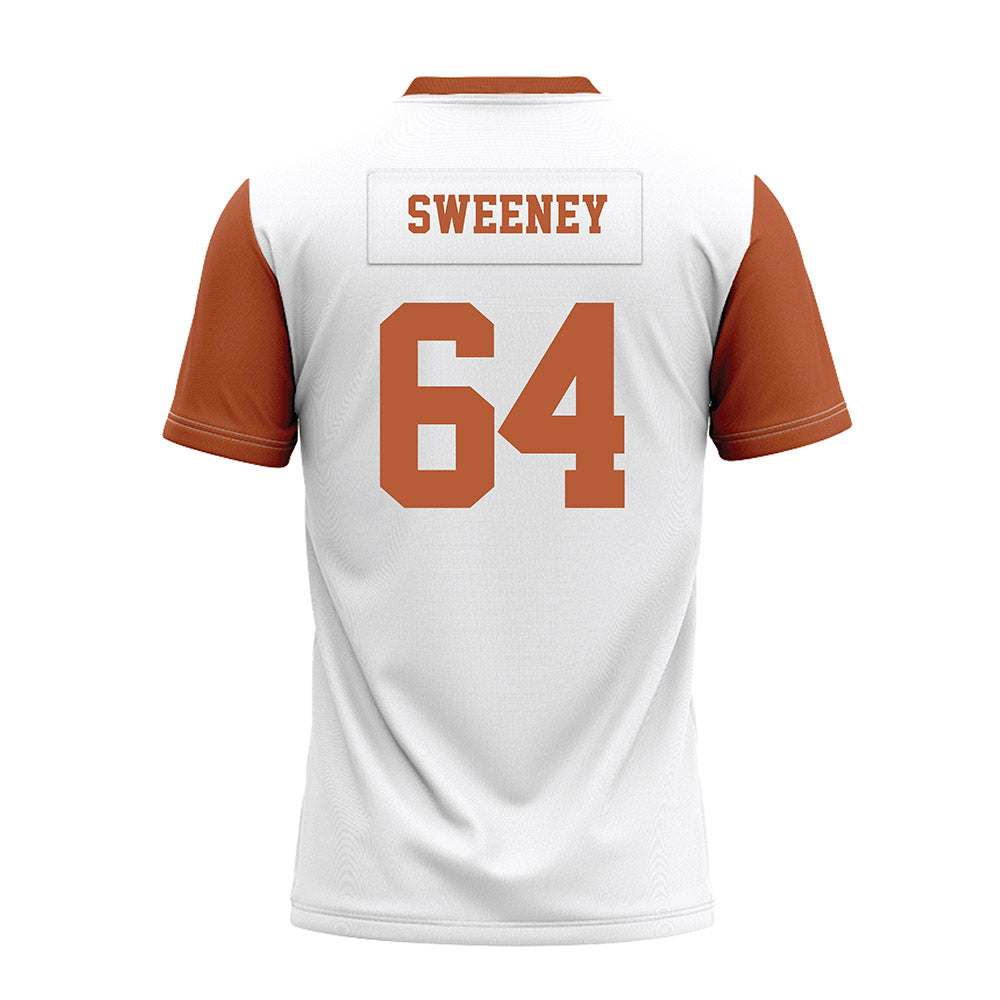 Texas - NCAA Football : Robert Sweeney - White Premium Football Jersey-1