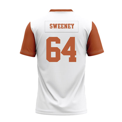 Texas - NCAA Football : Robert Sweeney - White Premium Football Jersey-1