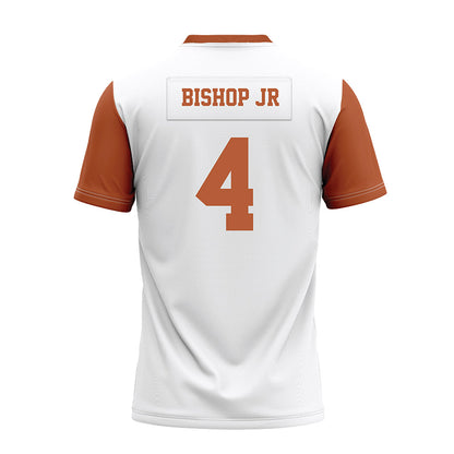 Texas - NCAA Football : Jermaine Bishop Jr - White Premium Football Jersey-1