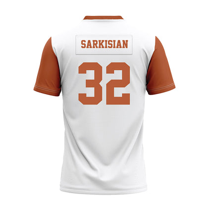 Texas - NCAA Football : Brady Sarkisian - White Premium Football Jersey-1