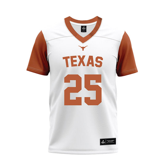 Texas - NCAA Football : Toray Davis - White Premium Football Jersey-0