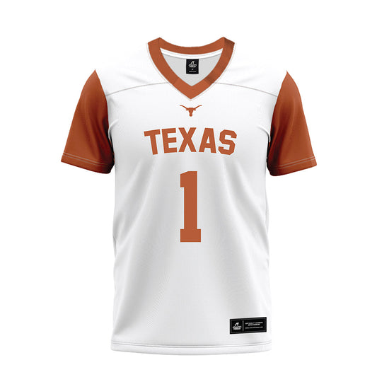 Texas - NCAA Football : Colin Simmons - White Premium Football Jersey-0