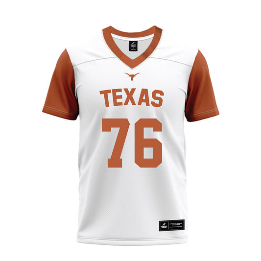 Texas - NCAA Football : Jackson Christian - White Premium Football Jersey-0