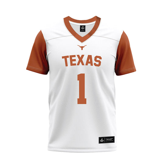 Texas - NCAA Football : Jaylon Guilbeau - White Premium Football Jersey-0