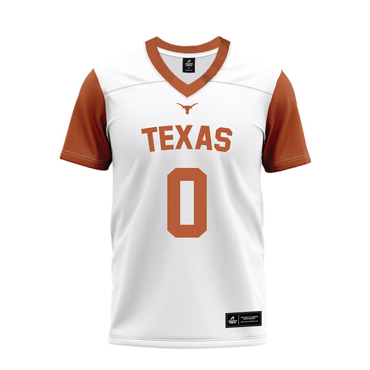 Texas - NCAA Football : Hayward Howard Jr. - White Premium Football Jersey-0