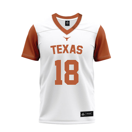 Texas - NCAA Football : Kosi Okpala - White Premium Football Jersey-0