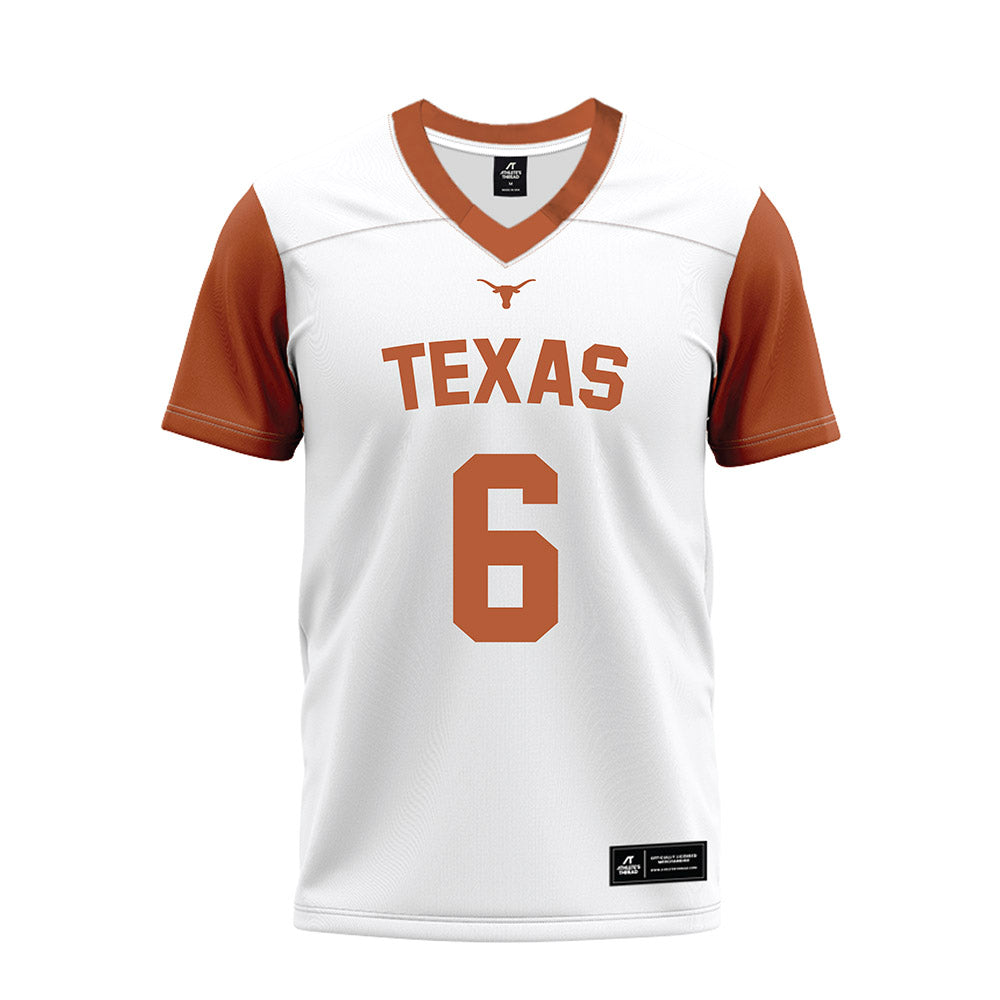 Texas - NCAA Football : Dia Bell - White Premium Football Jersey-0