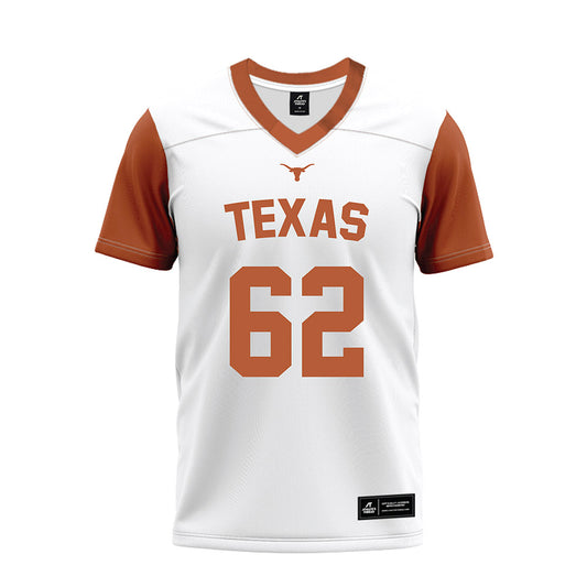 Texas - NCAA Football : Connor Robertson - White Premium Football Jersey-0