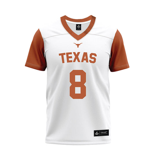 Texas - NCAA Football : Cameron Coleman - White Premium Football Jersey-0
