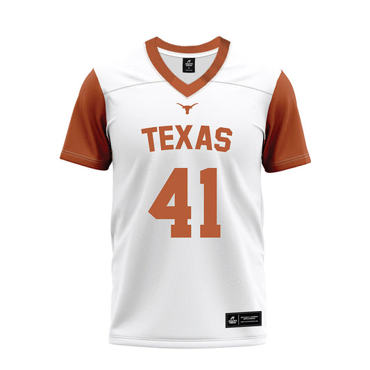 Texas - NCAA Football : Ziky Umeozulu - White Premium Football Jersey-0