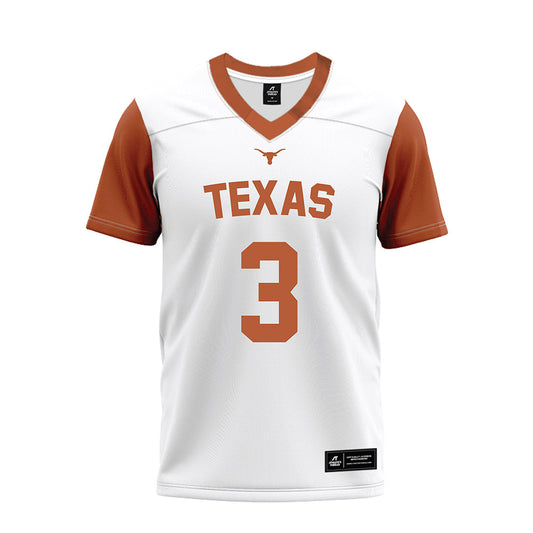 Texas - NCAA Football : Rasheem Biles - White Premium Football Jersey-0