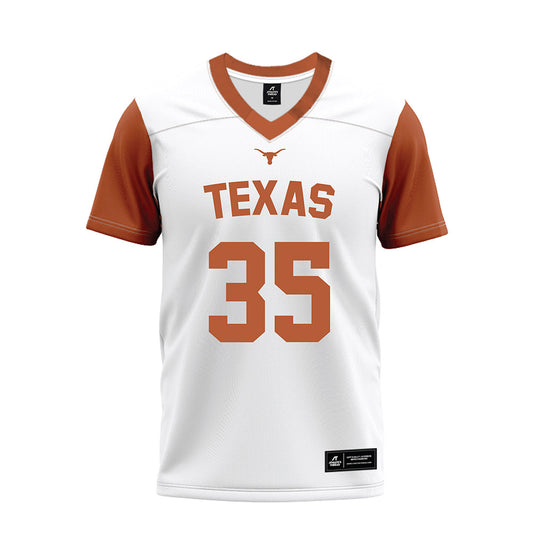 Texas - NCAA Football : Rett Andersen - White Premium Football Jersey-0