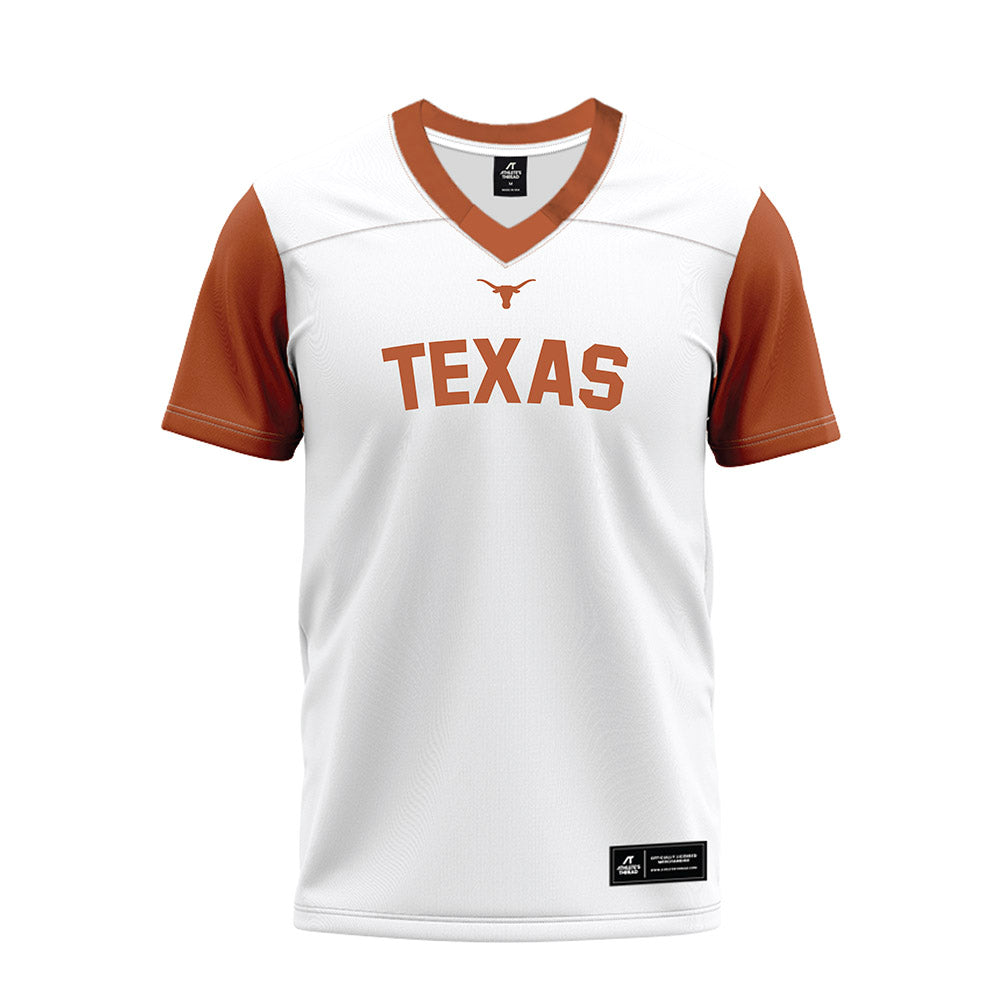 Texas - NCAA Football : Raleek Brown - White Premium Football Jersey-0