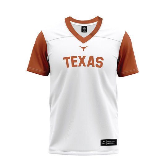 Texas - NCAA Football : Raleek Brown - White Premium Football Jersey-0