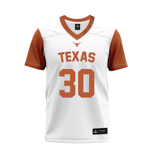 Texas - NCAA Football : Carson Marshall - White Premium Football Jersey-0