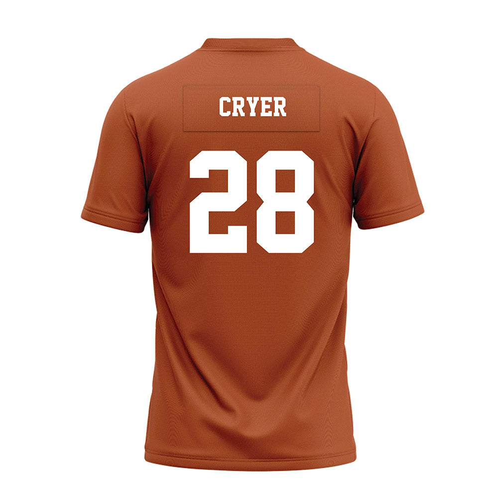 Texas - NCAA Football : Justin Cryer - Premium Football Jersey-1