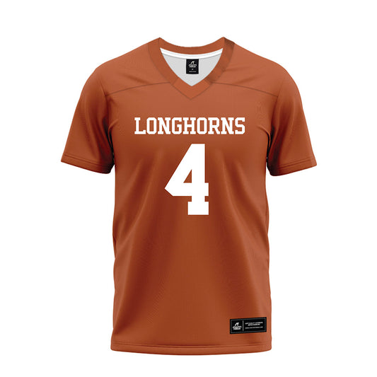Texas - NCAA Football : Jermaine Bishop Jr - Premium Football Jersey-0