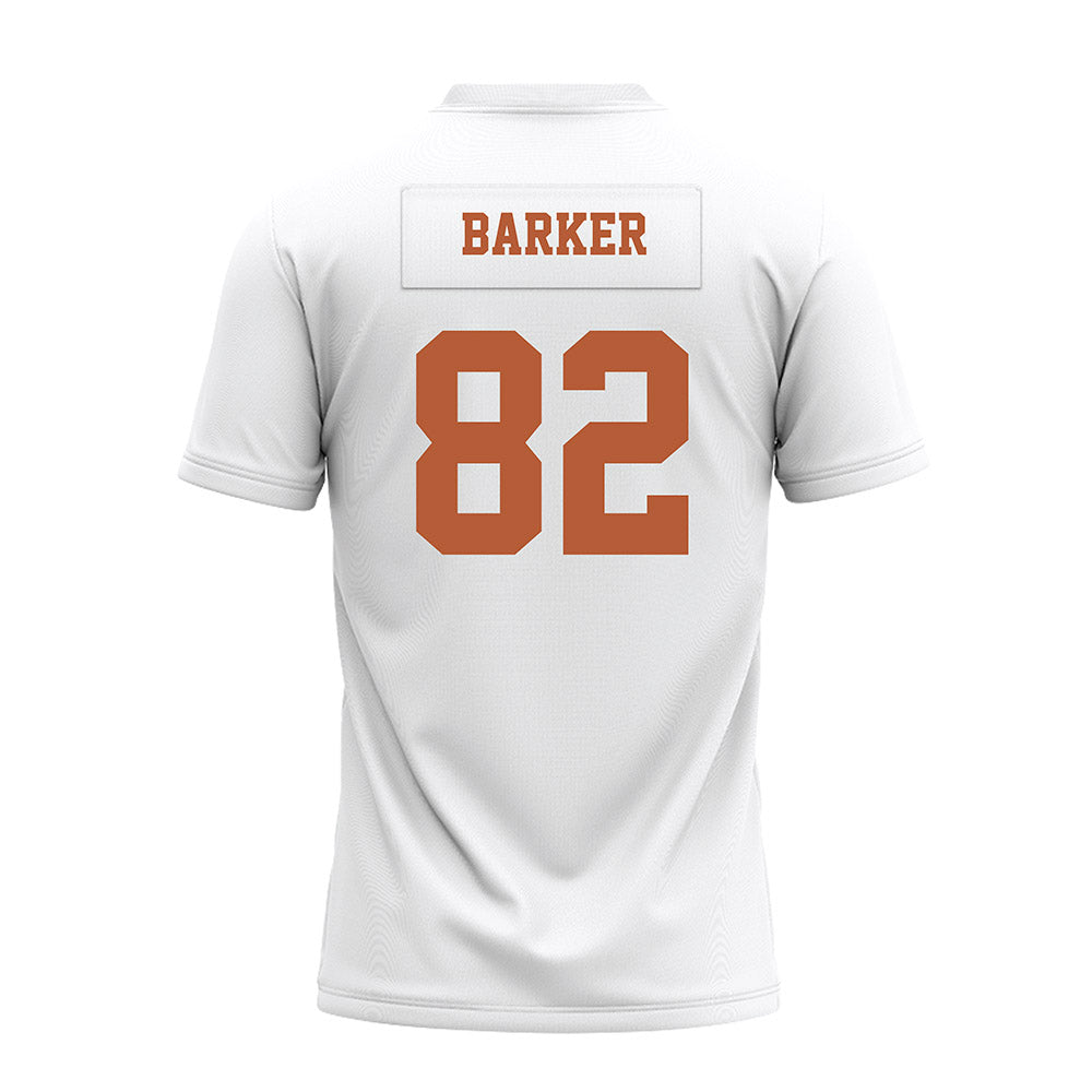Texas - NCAA Football : Ridge Barker - White Premium Football Jersey-1