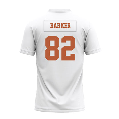 Texas - NCAA Football : Ridge Barker - White Premium Football Jersey-1