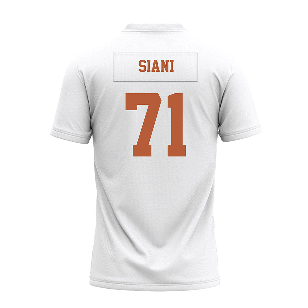 Texas - NCAA Football : Melvin Siani - White Premium Football Jersey-1
