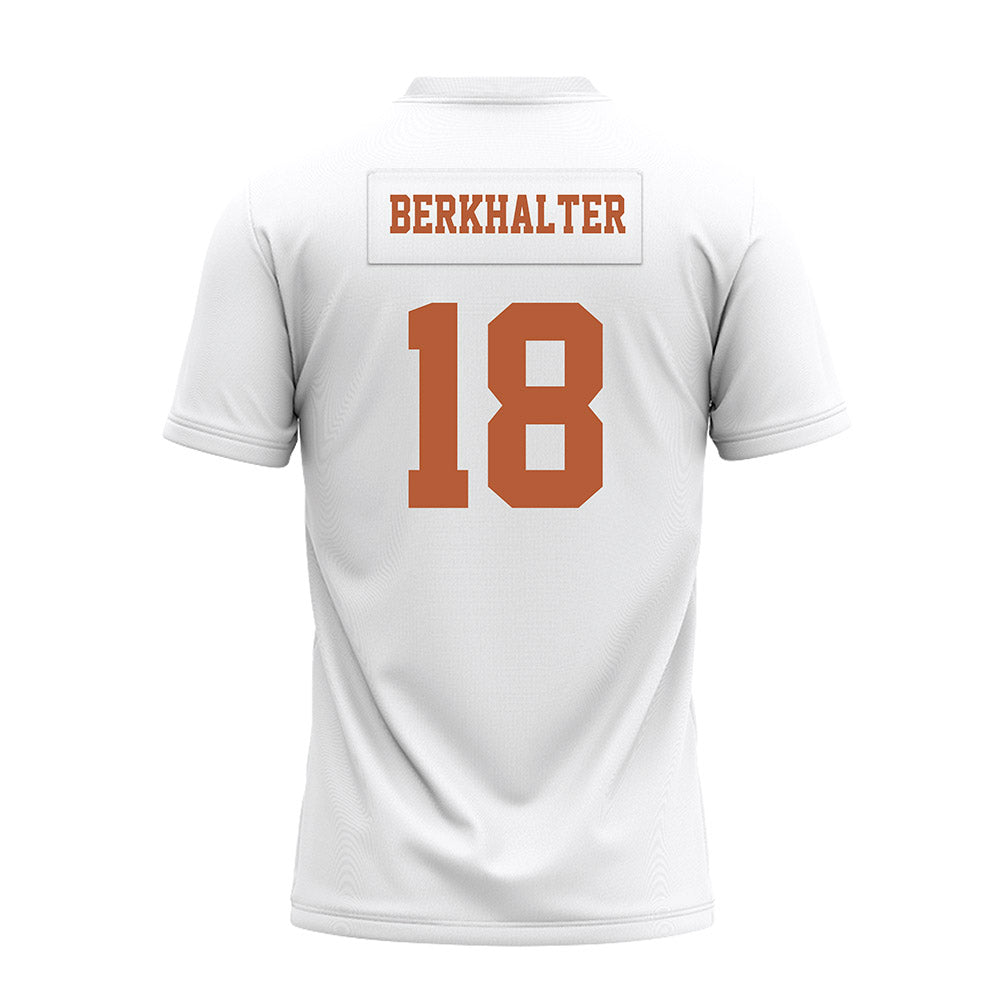 Texas - NCAA Football : Sterling Berkhalter - White Premium Football Jersey-1