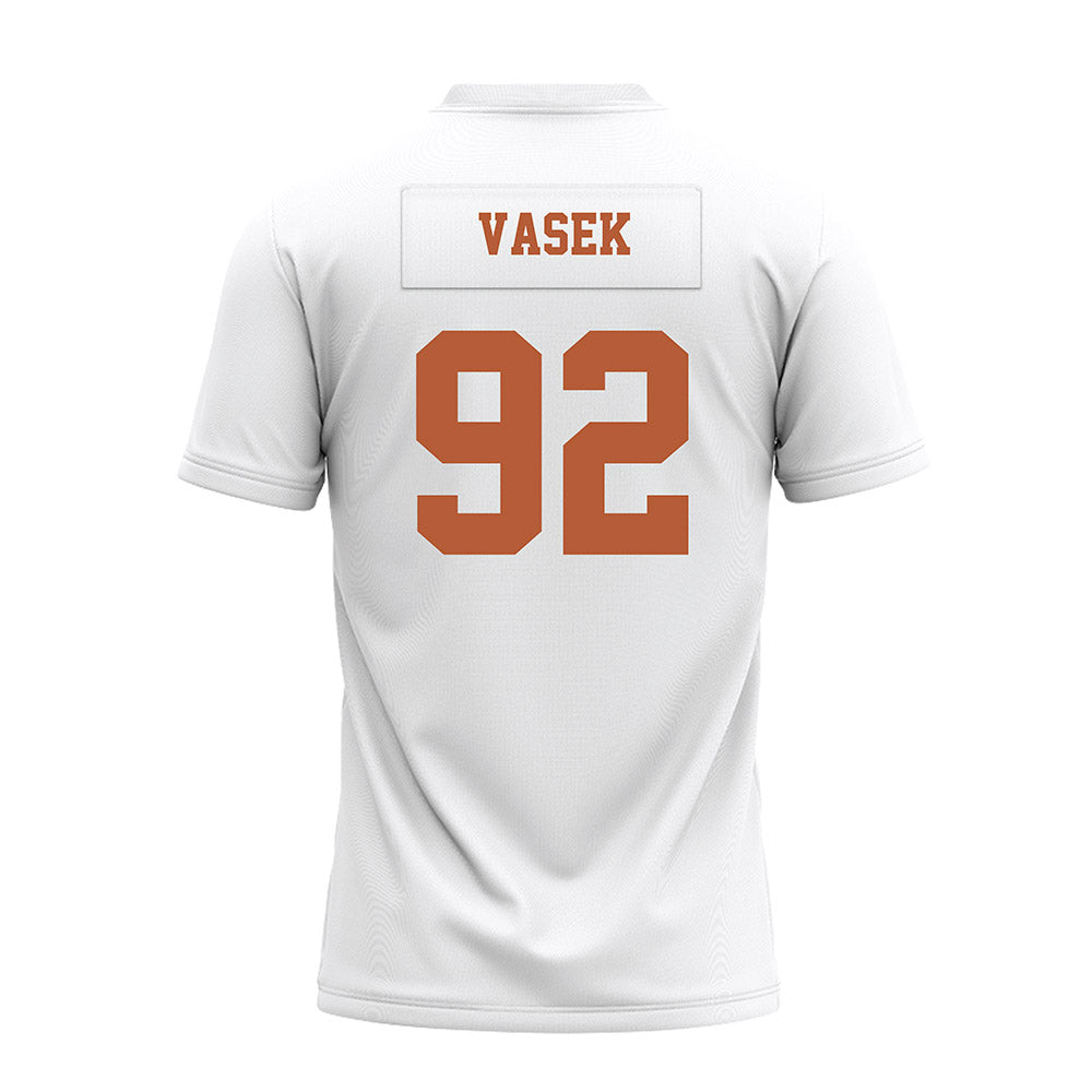 Texas - NCAA Football : Colton Vasek - White Premium Football Jersey-1