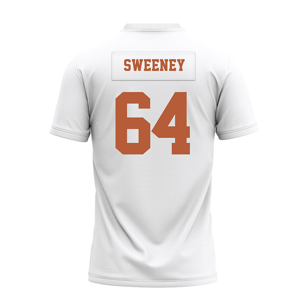 Texas - NCAA Football : Robert Sweeney - White Premium Football Jersey-1
