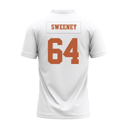 Texas - NCAA Football : Robert Sweeney - White Premium Football Jersey-1