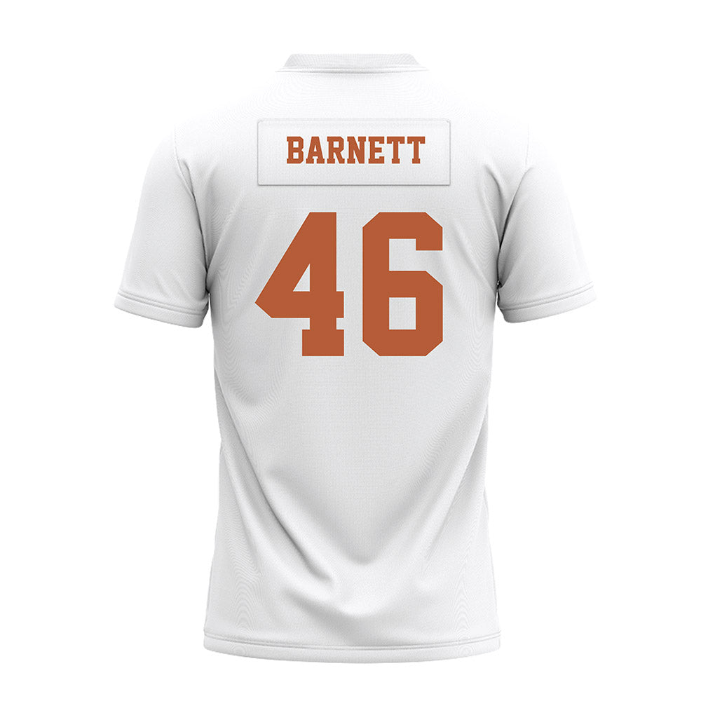 Texas - NCAA Football : Spencer Barnett - White Premium Football Jersey-1
