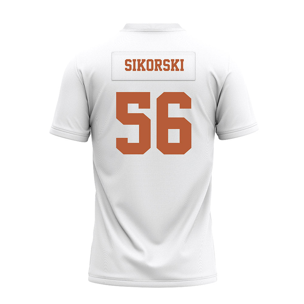 Texas - NCAA Football : Dylan Sikorski - White Premium Football Jersey-1