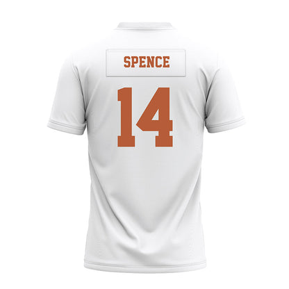 Texas - NCAA Football : Brad Spence - White Premium Football Jersey-1