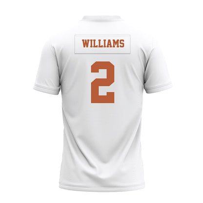 Texas - NCAA Football : Derek Williams - White Premium Football Jersey-1