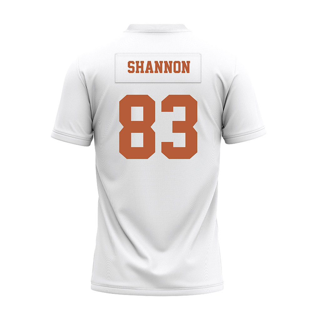 Texas - NCAA Football : Spencer Shannon - White Premium Football Jersey-1