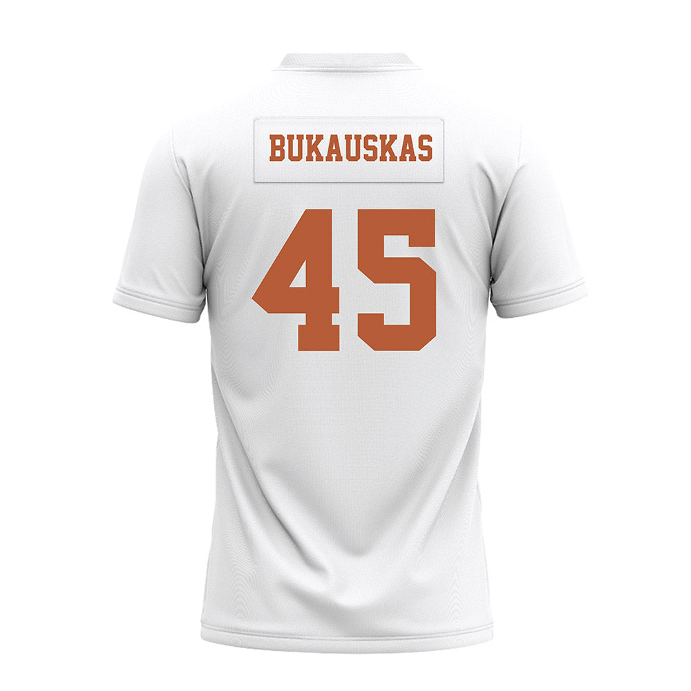 Texas - NCAA Football : Mikey Bukauskas - White Premium Football Jersey-1