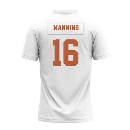 Texas - NCAA Football : Arch Manning - White Premium Football Jersey-1