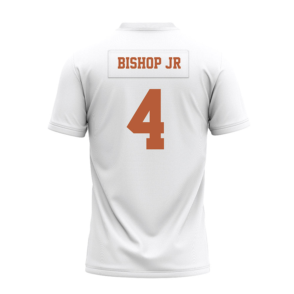 Texas - NCAA Football : Jermaine Bishop Jr - White Premium Football Jersey-1