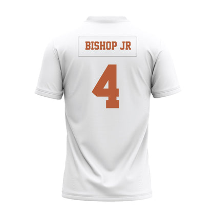 Texas - NCAA Football : Jermaine Bishop Jr - White Premium Football Jersey-1