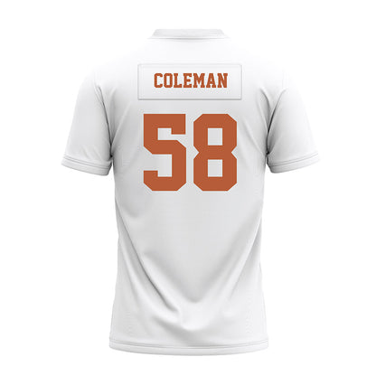 Texas - NCAA Football : Devin Coleman - White Premium Football Jersey-1