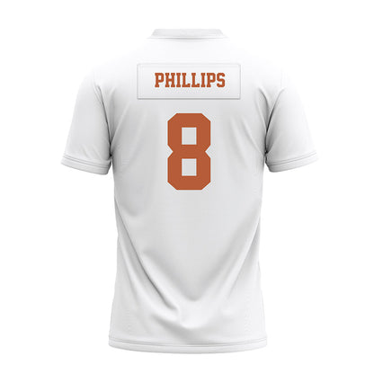 Texas - NCAA Football : Kade Phillips - White Premium Football Jersey-1
